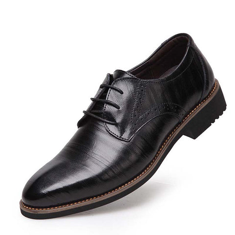 Tangnest 2017 High-Quality Men Shoes Fashion Split Leather Men Business Flats Casual Lace-Up Bullock Oxfords Shoes Man XMP367