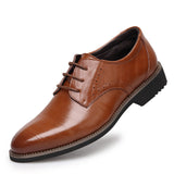 Tangnest 2017 High-Quality Men Shoes Fashion Split Leather Men Business Flats Casual Lace-Up Bullock Oxfords Shoes Man XMP367