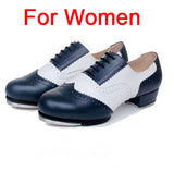 Quality Baroco Style Genuine Leather Vintage Tap Shoes Jazz Flamenco Dancing Shoe Men Women's Clogging Tap Dance Shoes EU34-EU45