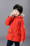 Girls Jackets & Coats Boys Clothes Kids 2017 Brand Fur Hooded Baby Girl Winter Jacket with Fleece Thick Warm Boys Coat Children