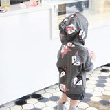 Babyinstar Cute Fox Girls Jacket Autumn Long Sleeve Brand Children Clothing Hooded Casual Outwear Boys Jackets and Coats