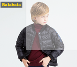 balabala 2017 Winter down coat for Children causal duck down jacket grey duck down Parkas kids Down Jackets outerwear coats