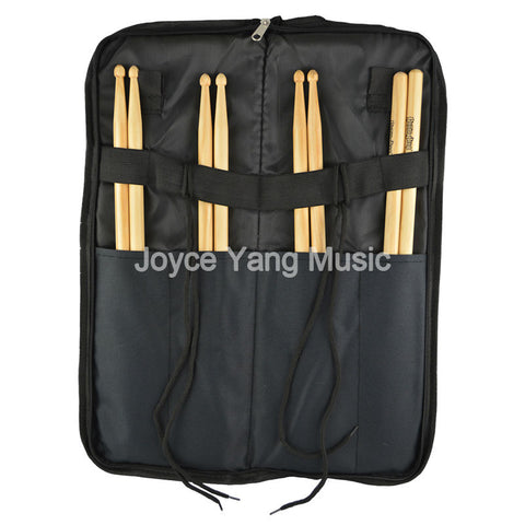 Portable Nylon Drum Stick Bag Soft Case With Shoulder Strap Outer Pocket DrumSticks Case Free Shipping Wholesales