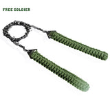 FREE SOLDIER Outdoor tactical portable pocket chain saw with parachute sling survival tool for wild nature EDC gear