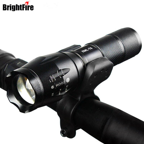 Professional Waterproof CREE XM-L T6 3800LM Bicycle Light Torch Zoomable LED Flashlight Bike Light With Torch Holder