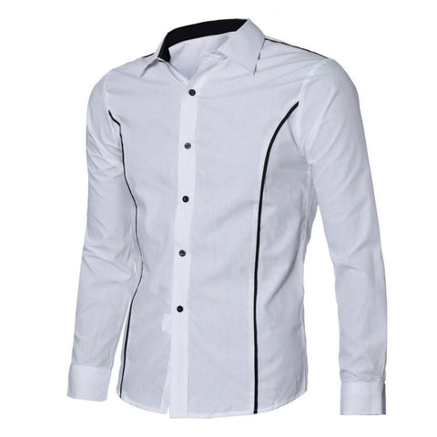 JECKSION Luxury Mens Shirts 2016 Fashion Slim Fit Stylish Shirts Casual Long Sleeve Tops New #LYW