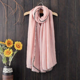 Fashion Accessories Winter Warm Men Women Scarves Woolen Long Large Solid 4 Colors Wrap Scarves & Shawls