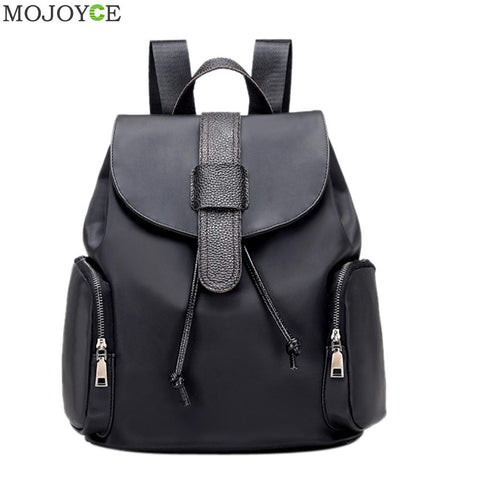 New Waterproof Nylon Backpack Women Fashion Travel School Backpack Men Women Mochila Black School Bags for Teenagers Rucksack