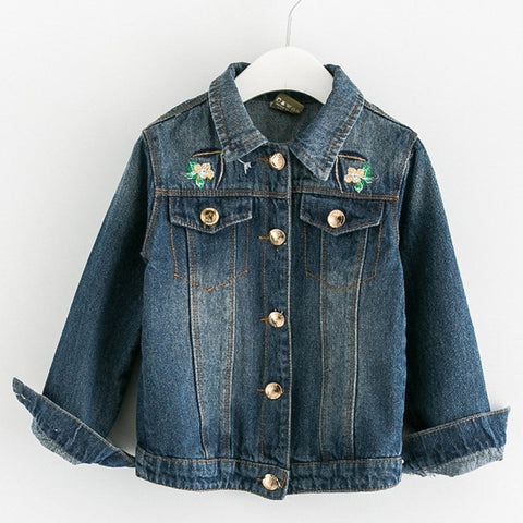 Bear Leader Girls Denim Jackets Coats Fashion Children Outwear Embroidery Sequins Children's Clothing Spring Autumn Jean Jackets