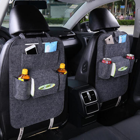 Car Back Seat Storage Bag Car Seat Cover Organizer Trash Net Holder Multi-Pocket  Holder for Organizer Auto Storage Pouch