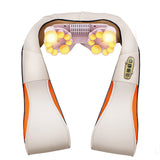 Electrical Shiatsu Back Neck Shoulder Body Massager Infrared Heated Kneading Car Home Massagem Health Care Cervical Massage