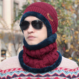 2016 Brand Beanies Knit Men'S Winter Caps Skullies Beanies Bonnet Knitted Ring Scarf & Hat For Man Women Beanie Wool Knitted Hat