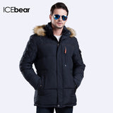 ICEbear 2017 Winter New Jacket Men Warm Coat Fashion Casual Parka Medium-Long Thickening Coat Men For Winter 15MD927D