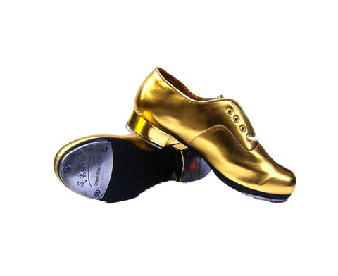 Tap Shoes Hard Bottom Tap Shoes For Men Women Section Adult Children Dance Shoes Leather Dance Shoes Gold Silver