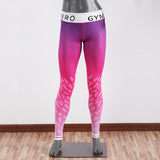 2017 Plus Size Casual PushUp Fitness Sporting Leggins Gothic Print High Waist Elastic Women Sportwear Workout Leggings For Women