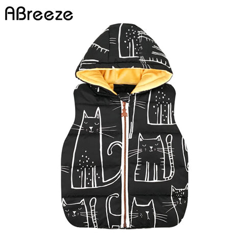 New Autumn winter children vests clothing 1-7Y kids waistcoats for boys girls casual baby boys hooded vests coats & outerwear