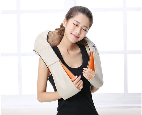 4D Electric kneading massage cape cervical kneading neck and shoulder massage neck device Infrared heating massage