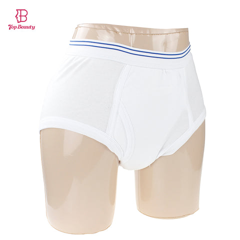 Incontinence Pants with Absorbent Pad for Men Briefs Health Care Physique Pants Elderly Cotton Plus Size Y-shaped Underwear