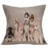 Vintage Cute Dog Pillow Case Sofa Waist Throw Cushion Cover Home Decor