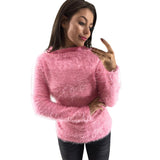 Women Ladies Tops Warm Long Sleeve Sweatshirt Jumper Pullover Tops Blouse