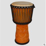 12 inch hand hollowed out imported goat skin African drum carving performance level African tambourine