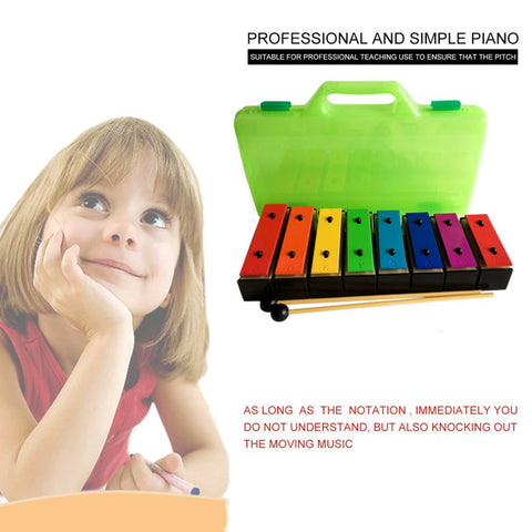 TL8-15 8 Notes Xylophone Early Childhood Kids Music Instrument Baby Learning Music Instrument With Plastic Box gift for child