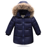 2017 Winter Children Down Jackets For Boys Girls 90% White Duck Down Coats Clothing  High Quality Detachable Cap Kids Outerwear