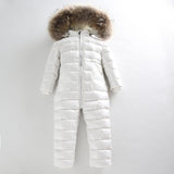 New 2017 Russia winter Boys Clothing Waterproof Down Warm Jacket For Girls Kids 7 Color Thick Jumpsuit Coats White Duck Down