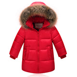 Actionclub Boys Girls Winter Down Jacket Children Warm Outerwear Kids Hooded Down Jacket Coat Boys Fashion Winter Clothing